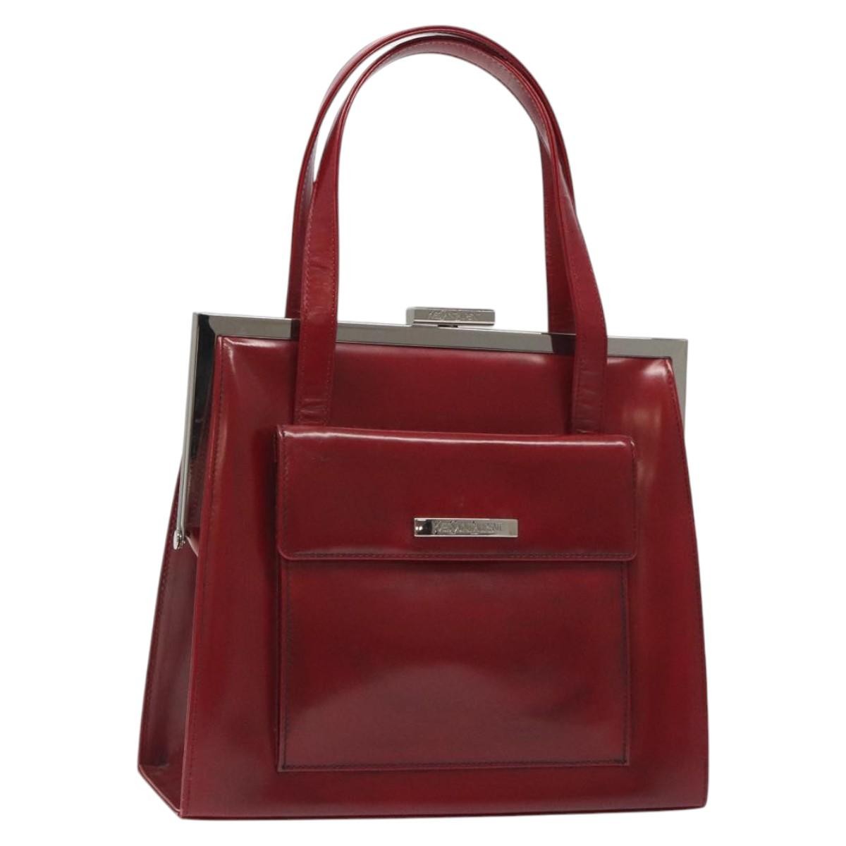 Borsa a mano SAINT LAURENT in pelle rossa originale 118614