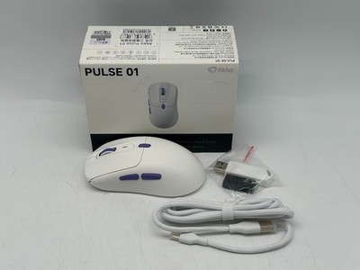 Akko Pulse 01 Mouse Wireless Gaming Mouse - White/Purple