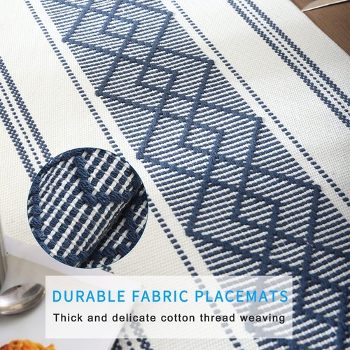 Elegant Thick placemats for Dining Table Decor Farmhouse Heat Resistant Table... - Picture 3 of 7
