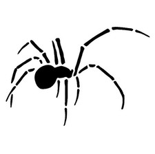 Really Great Stencils, Spider 3 Stencil, 4x4", Insects, Halloween, Arachnid, Fun