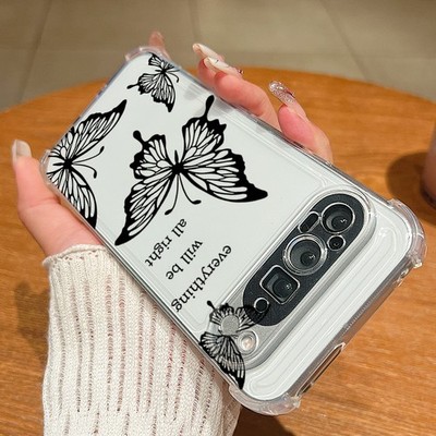 For Google Pixel 9 Pro XL 9 Pro 9A With Butterfly Pattern Shockproof Case Cover