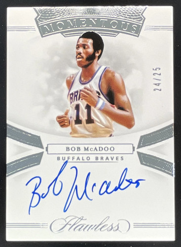 2019-20 Panini Flawless Momentous Autographs #MA-BMD Bob McAdoo Auto /25