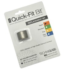 1" Coarse Rapid Quick Fit Bit Stained Glass Grinder by Techniglass Replacement