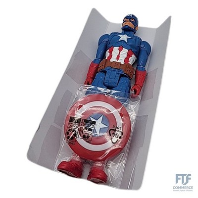 Marvel Avengers Titan Hero Serie Blast Gear Captain America Action-Figur, 30 cm