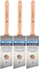 Wooster 2" Pro Classic Black China Bristle Angle Sash Paintbrush 3-Pack
