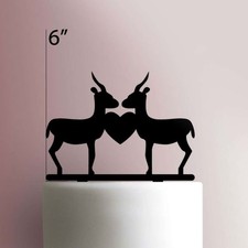 Gazelle Paar - Acryl Kuchen Topper