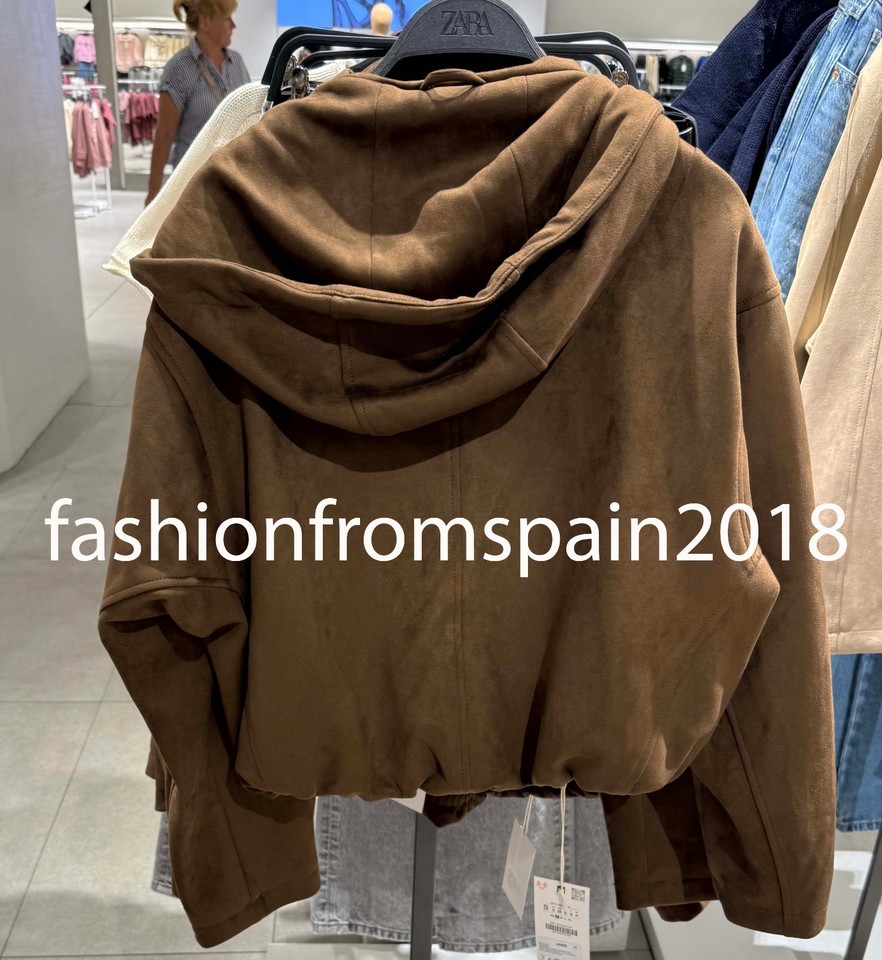 Eva Winter Zara Suede Bomber Jacket