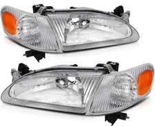For 2000-1998 Toyota For Corolla Headlight Assembly Lr Reflector Chrome Housing
