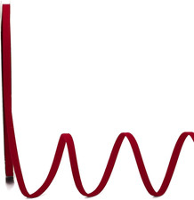 Burgundy Double Faced Velvet Ribbon 1/4" x 20 Yards for Holiday Decor