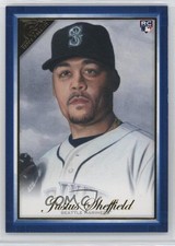 2019 Topps Gallery Blue 43/50 Justus Sheffield #49 qw7
