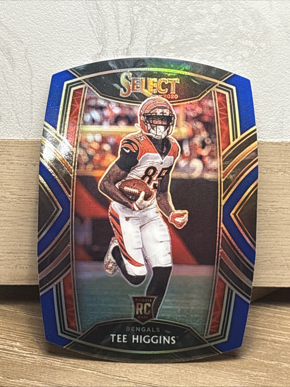 2020 Panini Select - Club Level Tee Higgins #260 Blue Prizm Die-Cut (RC)