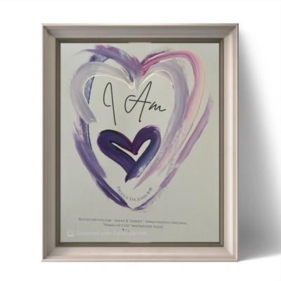BLESSED#1083 I AM Names of God Art Series 8x10 Original Paper Chirstian Abstract
