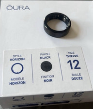 Oura Ring Horizon Activity Tracker Ring Black Size 12 with Charger