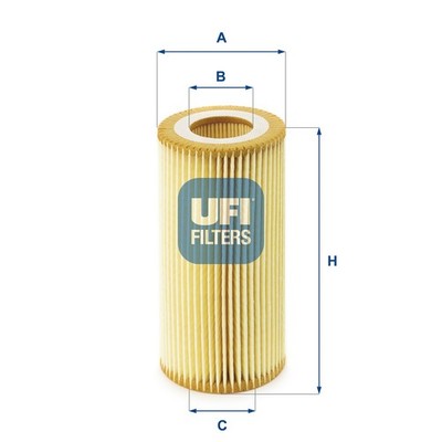 Ölfilter UFI 25.040.00 Filtereinsatz für SKODA SEAT VW AUDI GOLF 1K1 A6 JETTA C6