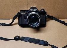 Minolta X-7A 35mm Film SLR Camera W/ Minolta MC 55mm f=1.7 Lens