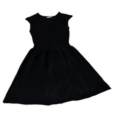 BB Dakota Sweater Dress Women's Black Mini Fit & Flare Skater Pullover XS