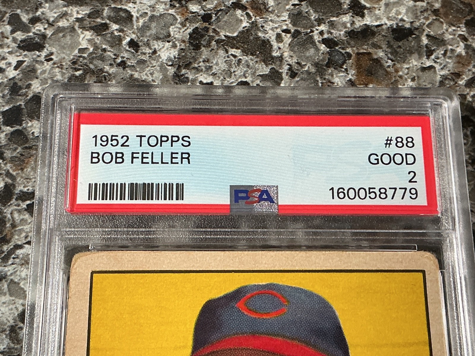 1952 Topps #88 Bob Feller  PSA 2 Good view 2