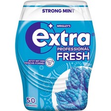 Wrigleys Extra Professional 50er Dose Fresh Strong mint Dragees Snacks
