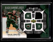 2007-08 Upper Deck Black Diamond Jerseys Pavol Demitra Minnesota Wild #BDJ-DE