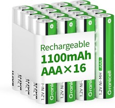 AAA Rechargeable Batteries, 1100 mAh High Capacity AAA Battery, 1.2V NiMH Low S 17.76 per battery