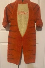Vintage 2000s Disney Tigger Hooded Fleece Kids Unisex 4-6