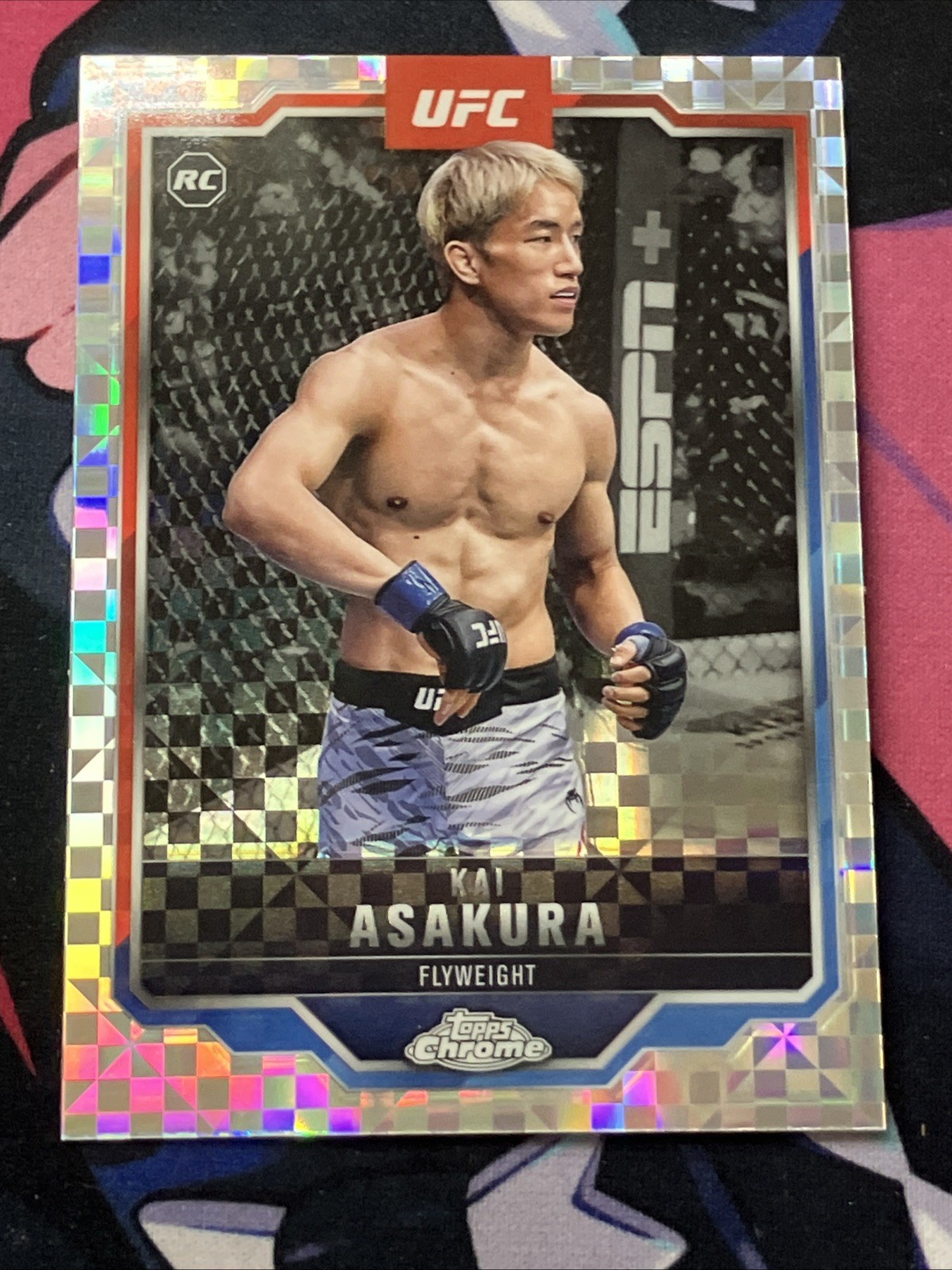 2025 Topps Chrome UFC #161 Kai Asakura RC X-Fractor Flyweight Refractor