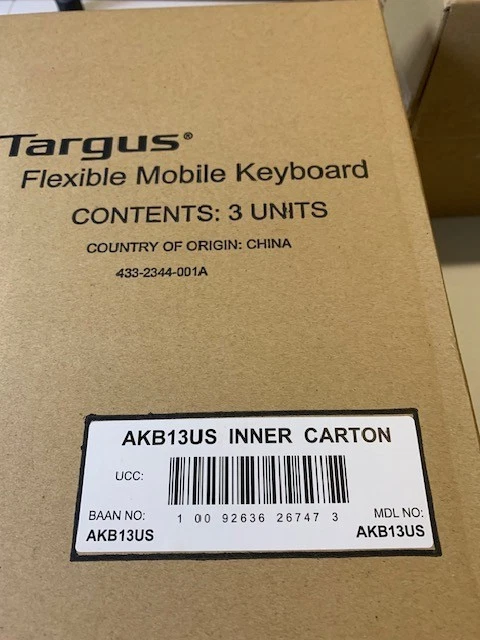 3 teclados móviles flexibles Targus. Nunca abierto. Foto 4 de 4