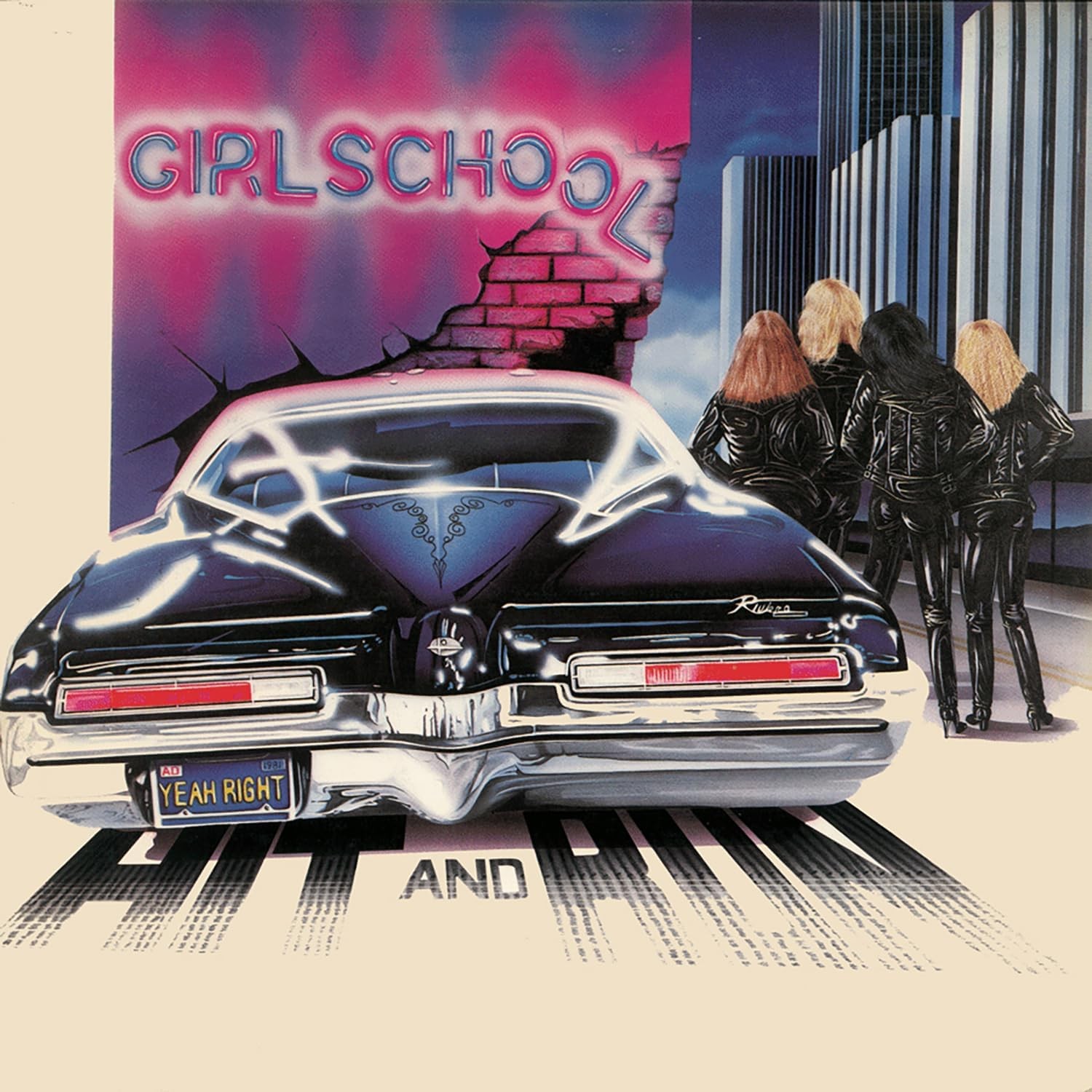 Girlschool - Hit And Run (Magenta Marble Vinyl)