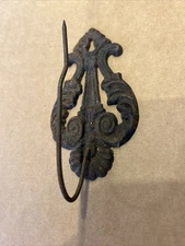 Antique 1890’s Cast Iron Ornate General Store Receipt Ticket Hook Holder Used