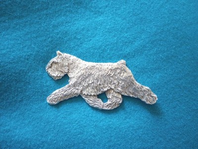 Bouvier des Flandres Gaiting pin 43C Pewter Dog Jewelry by Cindy A. Conter 