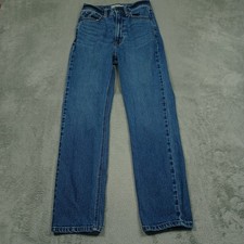 Abercrombie Fitch Jeans Womens 25 Blue Denim High Rise Ankle Straight