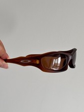 Occhiali da sole Oakley 00s Monster Dog vintage polarizzati montatura marrone opaco
