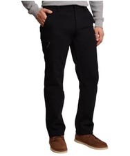 Weatherproof Vintage Men's Bonded Fleece Lined Utility Pant Black 38x29 - NWT