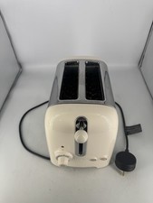 Dualit 2-Slice Toaster Cream/Off White Chrome Model Dlt2pa Adjustable Heat 1-8