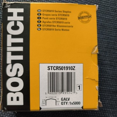 2 Stück Bostitch STCR501910Z K5019-10mm-VZ Klammern für PC8000 T6 Kit H30-8  5M 