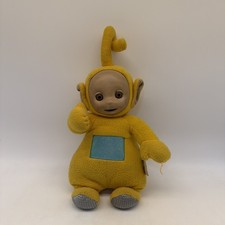Vintage 1998 Teletubbies Plush Laa Laa Yellow Doll Playskool Talks Working 