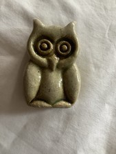 Studio Pottery Signed Owl