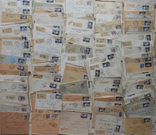 Marcophilie Lot x410 Enveloppes / Pli, Timbres + Recommandé années 50, à étudier