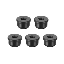 5pcs Lamp Finials Caps Tapped 1/4-27 Thread for Lamp Shade Top Black