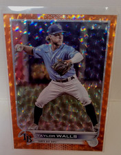 2022 Topps Update Taylor Walls #US108 - Orange Ice /299  - Tampa Bay Rays