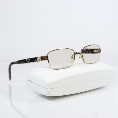 VERSACE MOD.1185-B 1002 Italy Gold/Brown Black Eyeglasses Frame 51-17-135