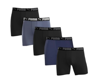 #ad PUMA Men#x27;s Boxer Brief 5 pack Recycled Polyester Comfort Waistband $22.99