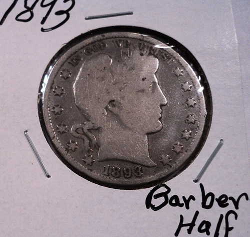 1893 Silver Barber Half