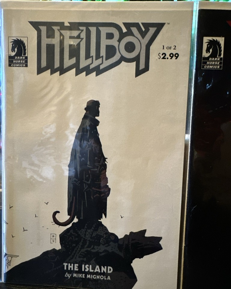 HELLBOY: THE ISLAND #1-2 NM+ COMPLETE SET (DARK HORSE COMICS 2005) MIKE ...