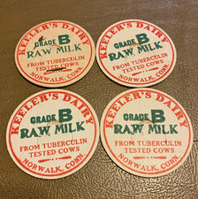 Lot of 4 Keeler s Dairy Norwalk,Conn. Grade B...