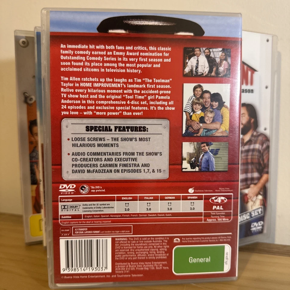 Juego de DVD de mejoras para el hogar temporadas 1-6 + 8 Tim The Toolman Taylor and Co - R4 Foto 4 de 4