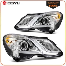 Pair Headlights Assembly For 2010-2013 Mercedes Benz E350 E400 E550 w/Projector