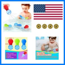 3Pack Bath Toys for Toddlers 1-3 - Sensory Squeezing Water Bathtub Toys for K...