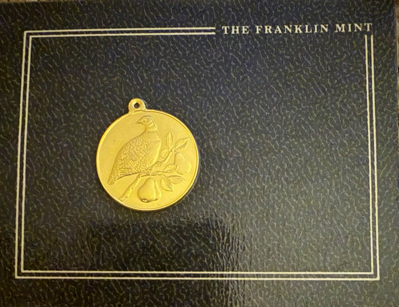 The Franklin Mint electroplated with 24karat gold