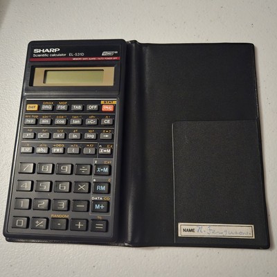 Sharp Scientific Calculator EL-531D Memory Safe Guard Auto Power Off 10 Digit 